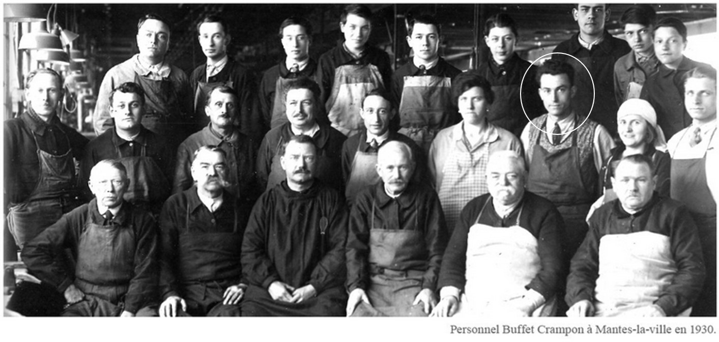 ビュッフェ・クランポン工場の歴史写真（1930年代／職人たち）