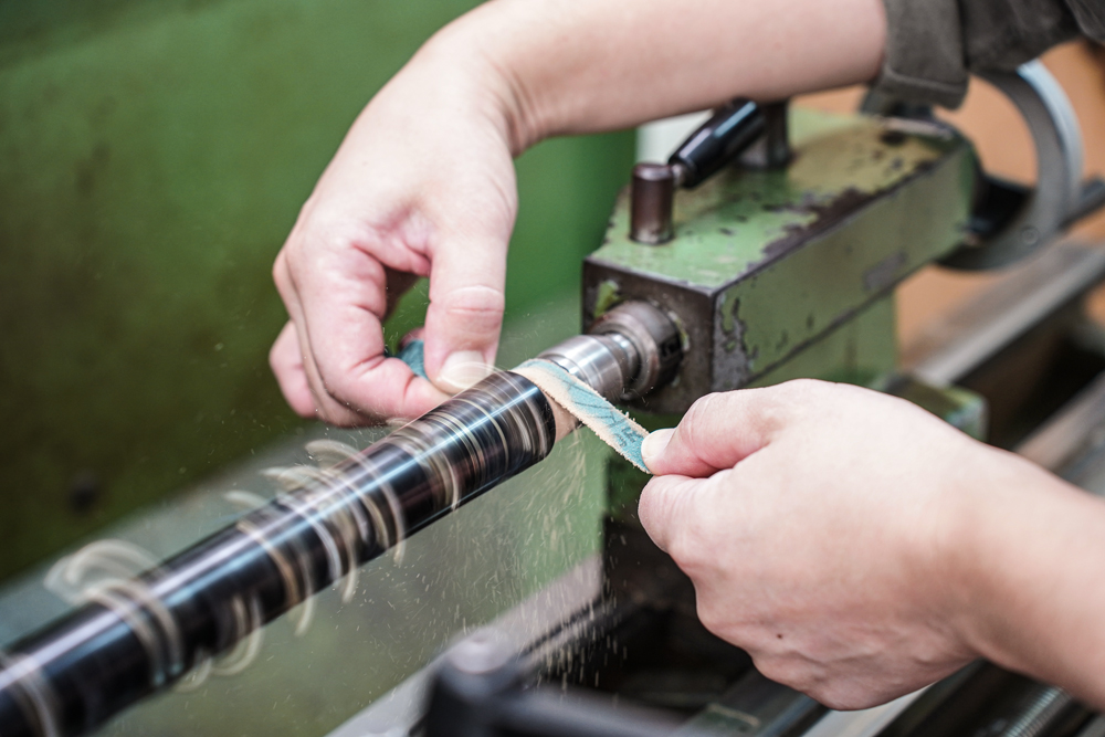 修理作業の様子