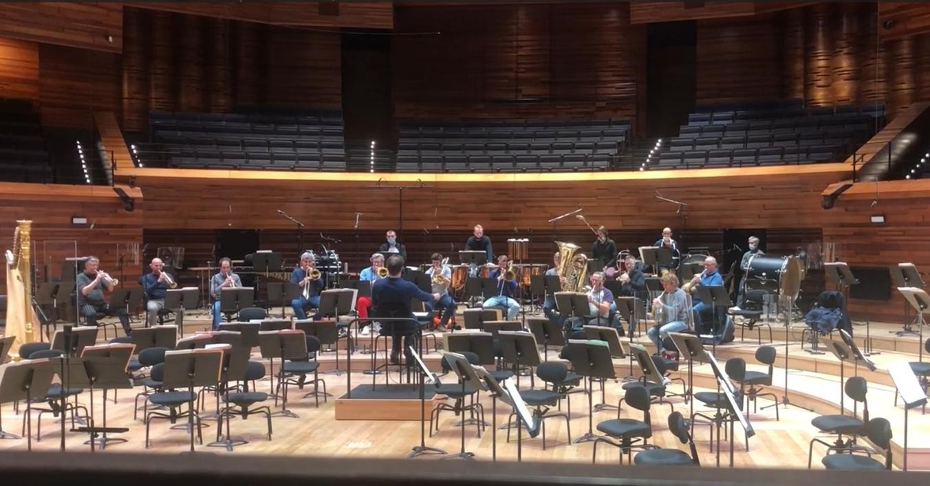 フランス放送フィルハーモニー管弦楽団での“Alfred”の初演風景